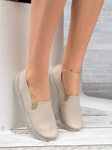 Maciejka 03512-04/00-0 Beige Flat Shoes