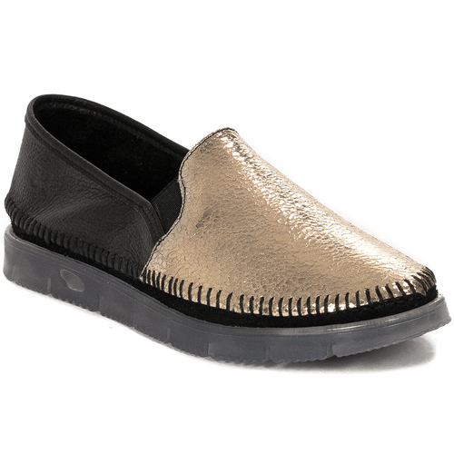 Maciejka 03512-20/00-0 Black Gold Flat Shoes