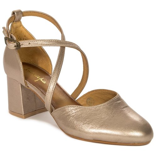 Maciejka 04070-25-00-1 Gold Pumps