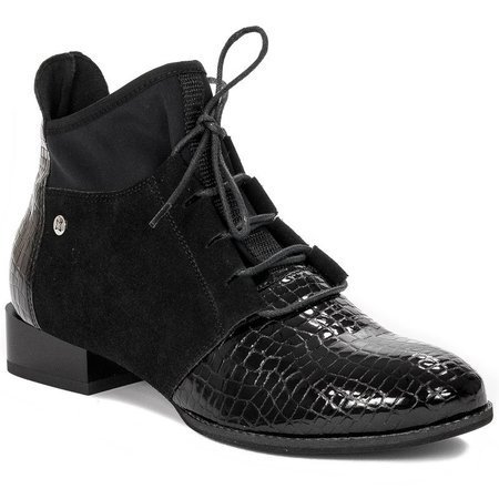 Maciejka 04744-20/00-7 Black Lace-up Boots