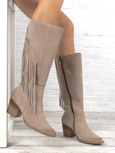 Maciejka 05774-10/00-6 Dark Beige Knee-High Boots