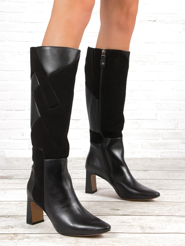 Maciejka 05784-01/00-8 Black Knee-High Boots