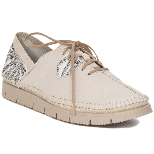 Maciejka 05873-04/00-1 Beige Flat Shoes