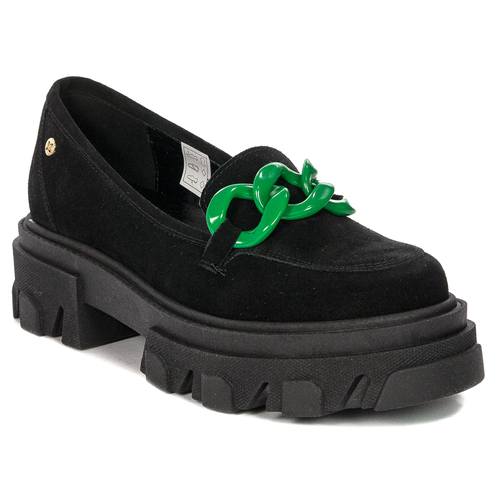 Maciejka 2850J-12/00-1 Black Suede Low Shoes