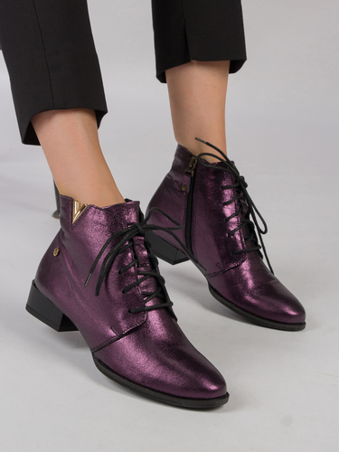 Maciejka 5743C-05/00-7 Women's Violet Leather Boots