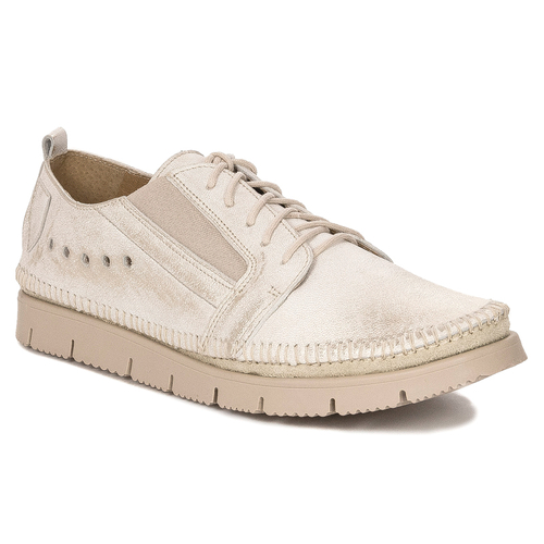 Maciejka 5874-04/00-1 Beige Leather Low Shoes