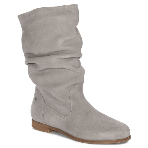 Maciejka Light Grey Knee-High Boots