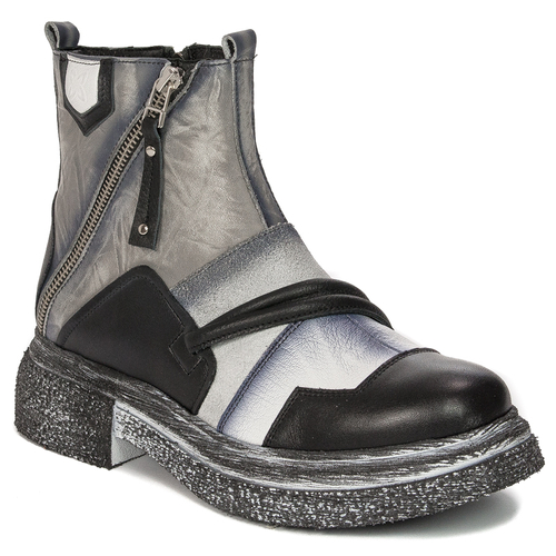 Maciejka White+Grey Women's Boots 05580-11/00-3