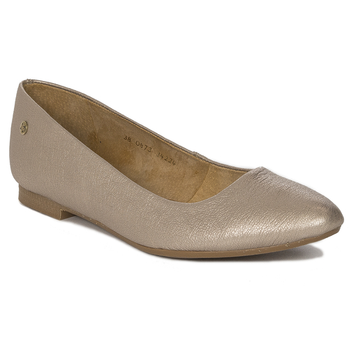 Maciejka Women's Ballerina Gold Leather