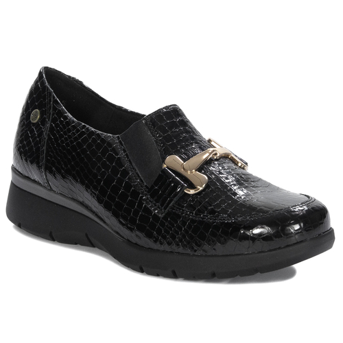 Maciejka Women's Black Leather Low Shoes