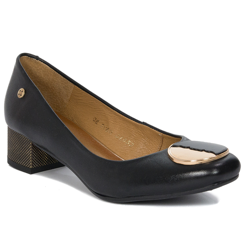 Maciejka Women's Black Leather Pumps