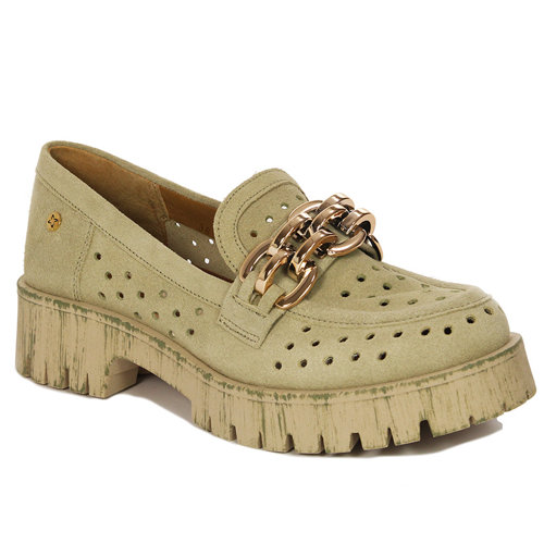 Maciejka Women's Pistachio Flat Shoes