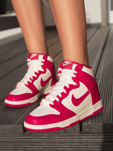 Nike Dunk High GS White/Red Sneakers