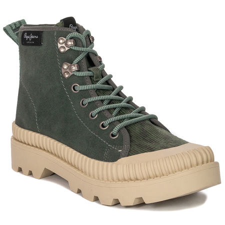 Pepe Jeans PLS50429 790 Grey Green Ascot Desert Lace-up Boots