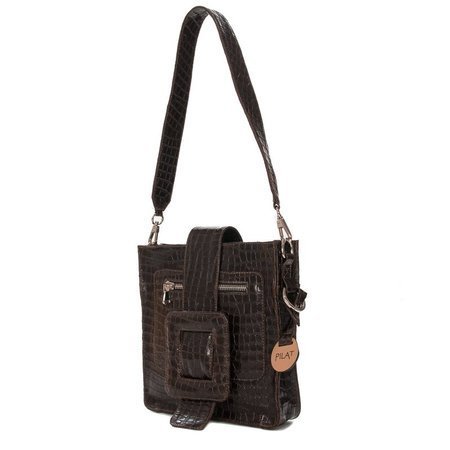 Pilat Croco T06 Brown Totes Bag