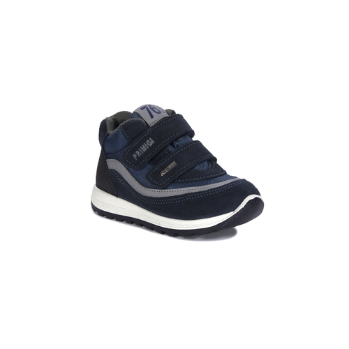 Primigi children's velcro leather navy blue sneakers