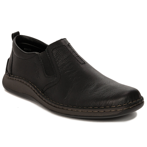 Rieker Men's black slip-on low shoes