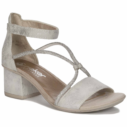 Rieker Silver Platinum Sandals