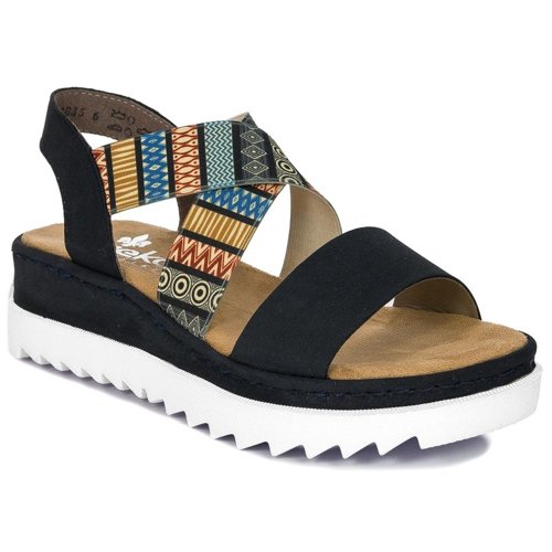 Rieker V44G8-14 Pazifik/Multiprint Navy Sandals