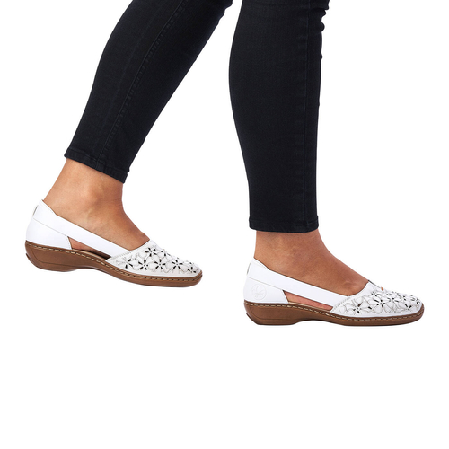 Rieker White Flat Shoes