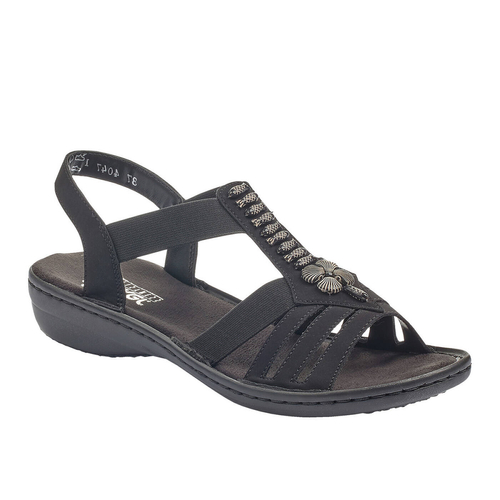 Rieker Women's Black Sandals