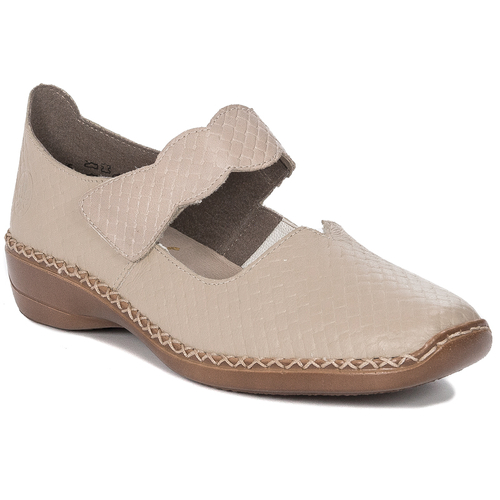 Rieker Women's Velcro Beige Low Shoes