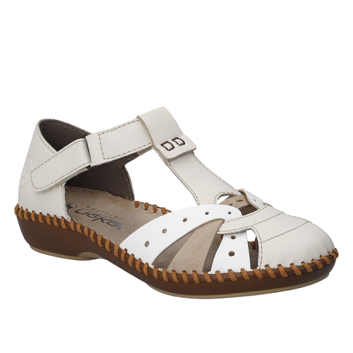 Rieker Women's White&Beige Sandals