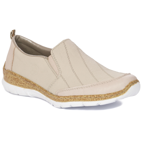 Rieker Women's slip-on Beige Low Shoes