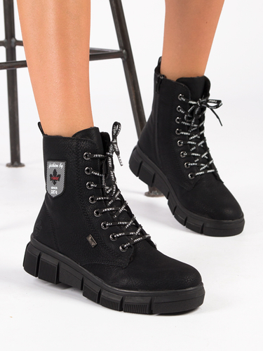 Rieker X3410-00-41 Warned Black Boots