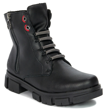 Rieker Y7172-00 Black Boots