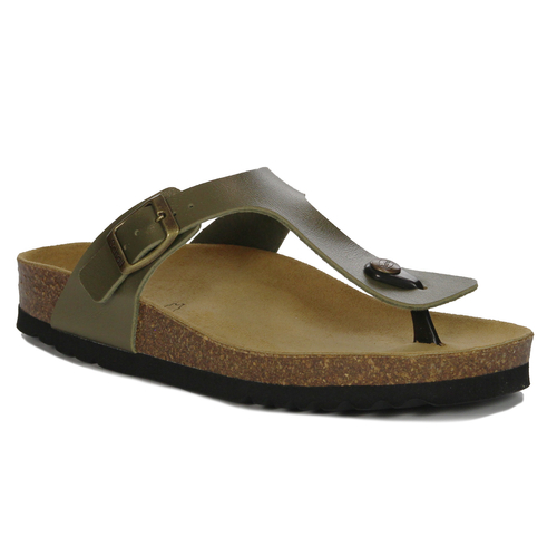 Scholl Women's flip-flops Nicole Khaki