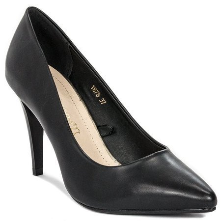 Sergio Leone 1878 Czarne Pu Black Pumps