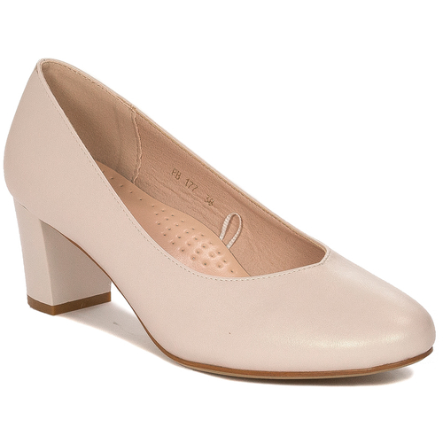 Sergio Leone Beige Pearl Pumps