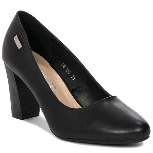 Sergio Leone Black PU Pumps