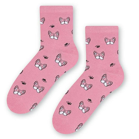 Steven 099 Pink / Dog socks