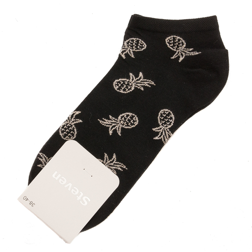 Steven 114 Black / Ananas Socks