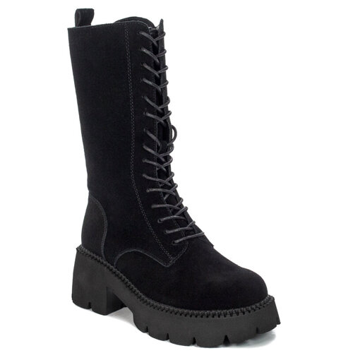 T.Sokolski Black Leather Women's Boots