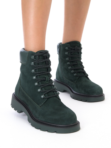 Tamaris Green Leather women's Boots