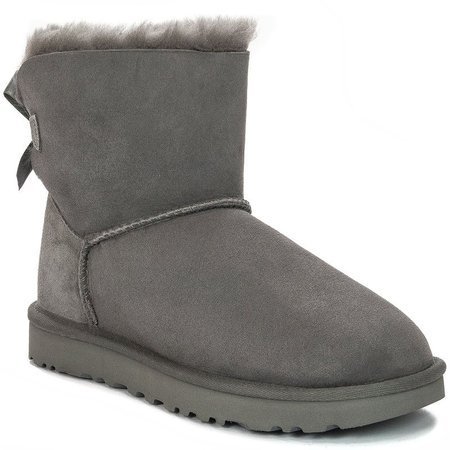 UGG 1016501 Mini Bailey Bow II Grey Boots