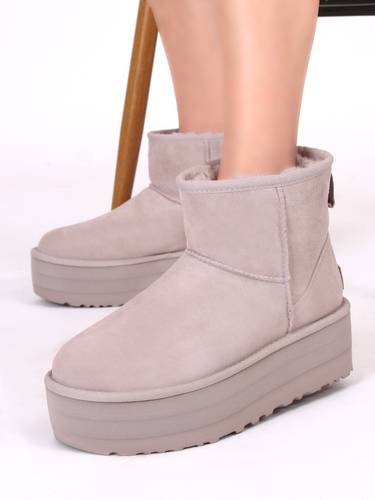 UGG Classic Mini Platform Pale Smoke Boots