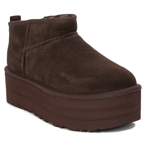 UGG Classic Ultra Mini Platform Burnt Cedar Snow Boots