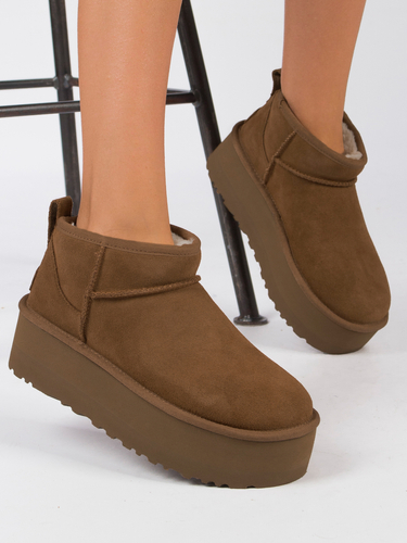 UGG Classic Ultra Mini Platform Chestnut Boots