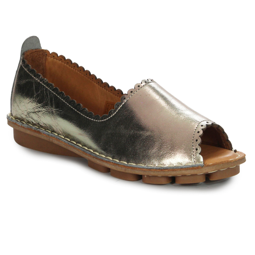 Vacarro Women's leather Low shoes Pewter