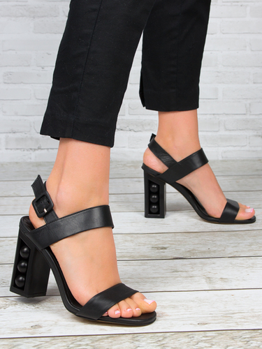 Venezia Esti Black Sandals