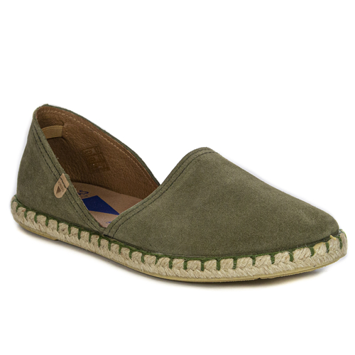 Verbenas Carmen Serraje Kaki Khaki Espadrilles