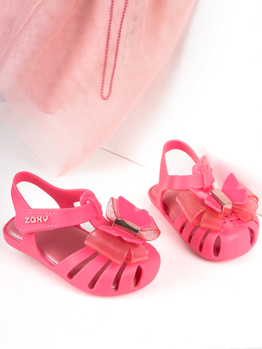 Zaxy Butterfly Baby Children's Sandals with Velcro Pink