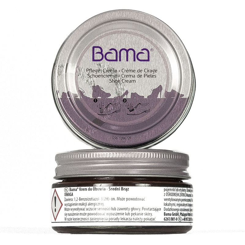 Bama Shoe Cream 50 ml Dark Brown - Bama - Akcesoria Pielęgnacja obuwia ...