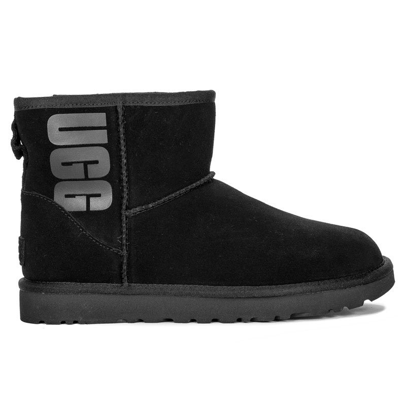 ugg women's classic mini rubber logo boot