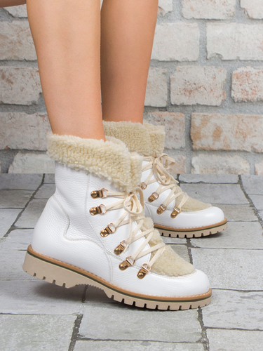 AGA Women's White boots