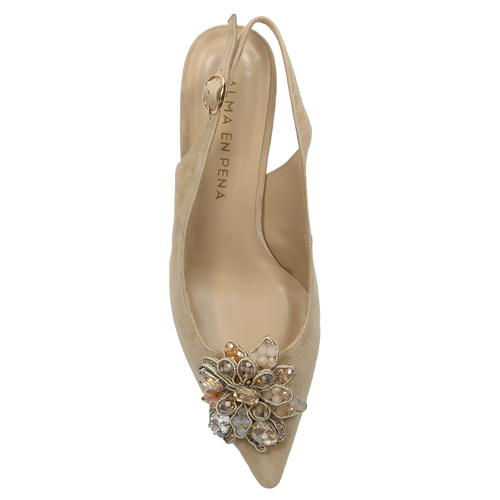 Alma En Pena Suede Sand Pumps V240292